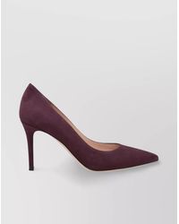 Gianvito Rossi - Stiletto Heel Suede Pumps Pointed Toe - Lyst