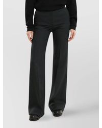 1989 STUDIO - High-Rise Bell Bottom Trousers With Pockets And Belt Loops - Lyst