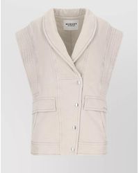 Isabel Marant - Quilted Shawl Collar Jacket With Front Pockets - Lyst