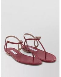 Aquazzura - Almost Bare Leather T-Bar Sandals - Lyst