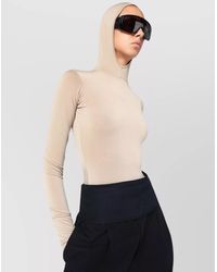 DARKPARK - Billie Hooded Top Flesh - Lyst