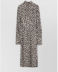Dries Van Noten - Polka Dot Dress With Bow And Belt - Lyst