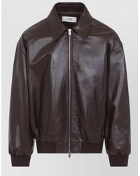 Celine - Collar Jacket Ribbed Cuffs Side Pockets - Lyst