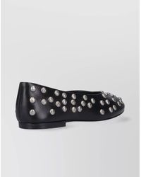 GIMAGUAS - Studs Round Toe Flat Sole Ballerina Shoes - Lyst