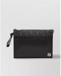Fendi - Square Ff Clutch Bag - Lyst