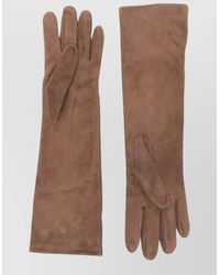 Max Mara - Lamb Leather Long Gloves - Lyst