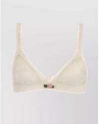 Alessandra Rich - Mohair Knit Bra Top - Lyst