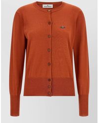 Vivienne Westwood - Bea Knit Cardigan Crew Neck Long Sleeves - Lyst
