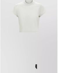 Rick Owens - Cropped Cotton Short-Sleeve T-Shirt - Lyst