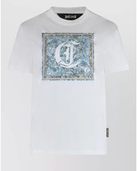 Just Cavalli - Cotton Printed Short-Sleeve T-Shirt - Lyst