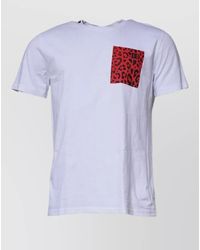 Dolce & Gabbana - Leopard Print Cotton Crew Neck T-Shirt - Lyst