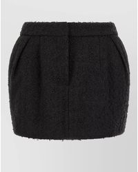 Magda Butrym - Bouclé High-Rise Mini Skirt - Lyst