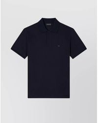 Emporio Armani - Cotton Short-Sleeve Polo Shirt - Lyst