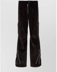 Dolce & Gabbana - Cotton Corduroy Cargo Wide-Leg Trousers - Lyst