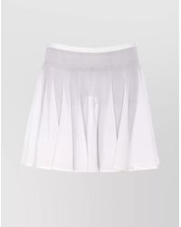 Alaïa - Fine-Knit Pleated Skirt - Lyst