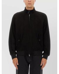 Baracuta - Leather Harrington Jacket - Lyst