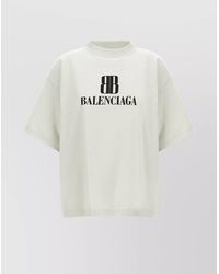 Balenciaga - T-Shirt With Printed Logo - Lyst