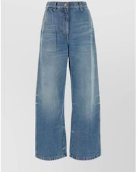 Palm Angels - Denim High-Rise Wide-Leg Jeans - Lyst