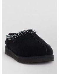 UGG - Slippers Embroidered Trim Flat Sole Round Toe - Lyst
