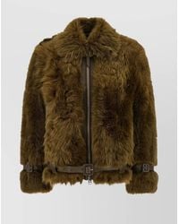 Tom Ford - Fur Short Jacket Belted Waist - Lyst