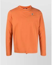 K-Way - Logo Crewneck Sweatshirt Chest Pocket - Lyst
