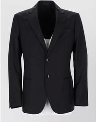 Giorgio Armani - Tailored Coat Virgin Wool Cashmere Blend - Lyst