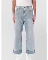 Valentino Garavani - Denim Wide-Leg Jeans - Lyst