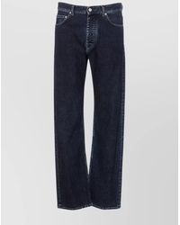 MM6 by Maison Margiela - Denim Wide-Leg Jeans - Lyst
