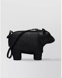 Thom Browne - Bear Baguette Bag Pebble Grain Leather - Lyst