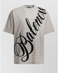Balenciaga - "big B" Crew-neck T-shirt - Lyst