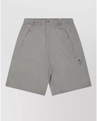 C.P. Company - Cotton Logo Track Shorts - Lyst