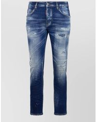 DSquared² - Straight Leg Denim Jeans Mid Rise - Lyst