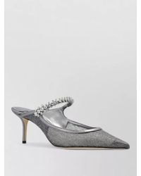 Jimmy Choo - Lace Mules Pointed Toe Stiletto Heel Strap - Lyst