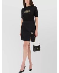 Versace - Logo-Knit Virgin Wool Sweater - Lyst