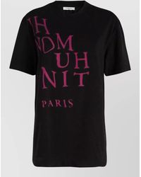 ih nom uh nit - Crew Neck Graphic Print Short Sleeve Top - Lyst
