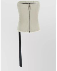 Rick Owens - Denim Off-The-Shoulder Bustier Top - Lyst