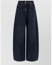 Brunello Cucinelli - High Waist Wide Leg Barrel Jeans - Lyst