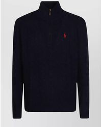 Polo Ralph Lauren - Cashmere Wool Cable-Knit Quarter-Zip Jumper - Lyst