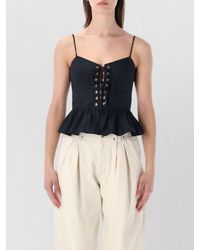Isabel Marant - Isabel Marant Etoile Marant Étoile Dolma Peplum Top - Lyst