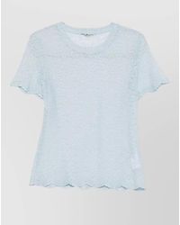 Ermanno Scervino - Embroidered Short-Sleeve Blouse - Lyst