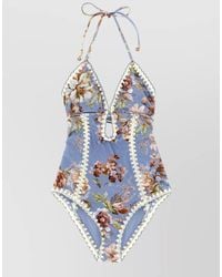 Zimmermann - Awaken Halter Neck One Piece Swimsuit - Lyst