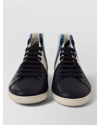 Dolce & Gabbana - Leather Hi-Top Sneakers - Lyst