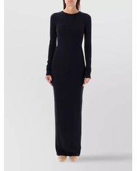 ÉTERNE - Ribbed Long-Sleeve Maxi Dress - Lyst