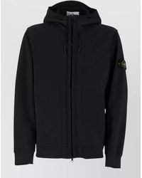 Stone Island - Softshell Hooded Raincoat - Lyst