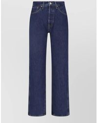 RE/DONE - High-Rise Straight-Leg Jeans - Lyst