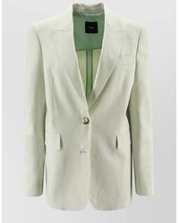 Pinko - Faith Blazer Viscose Blend Tailoring - Lyst