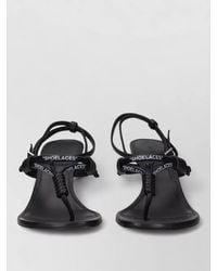 Off-White c/o Virgil Abloh - Leather Thong Sandals - Lyst