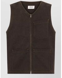 Agolde - Sleeveless Denim Layering Vest Multiple Pockets - Lyst