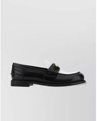 Miu Miu - Two-Tone Leather Loafers - Lyst