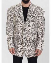 Dolce & Gabbana - Leopard Single Breasted Blazer - Lyst